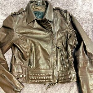 Bod & Christensen leather biker jacket